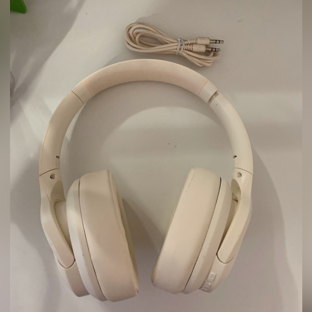 Cream  Bluetooth Headphones